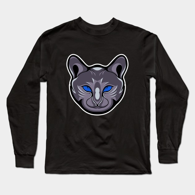 spooky cat Long Sleeve T-Shirt by Rachmattt